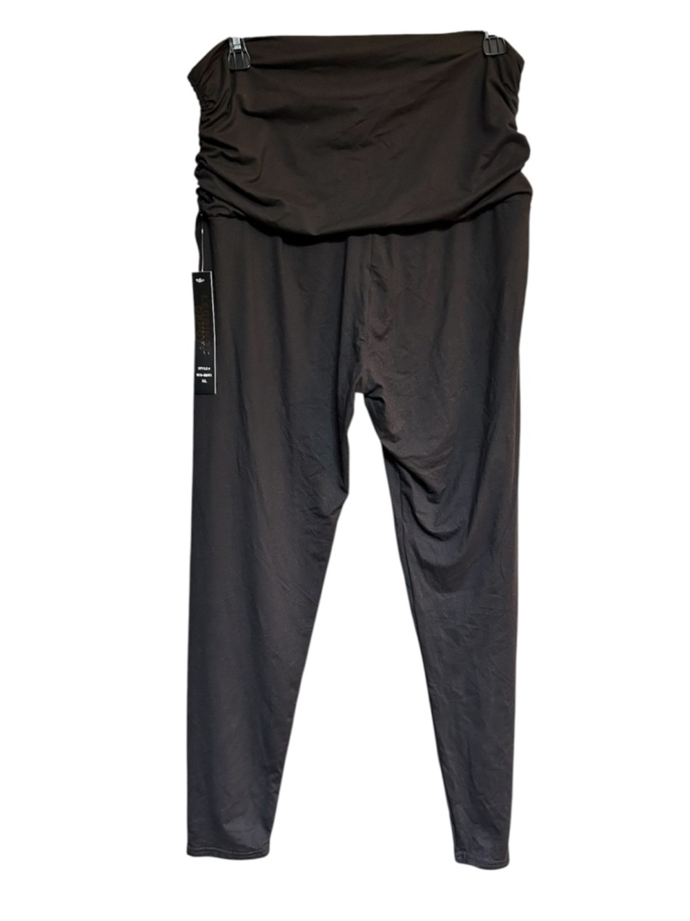 Maternity Brown NWT Fold-Over Waist Active Leggings